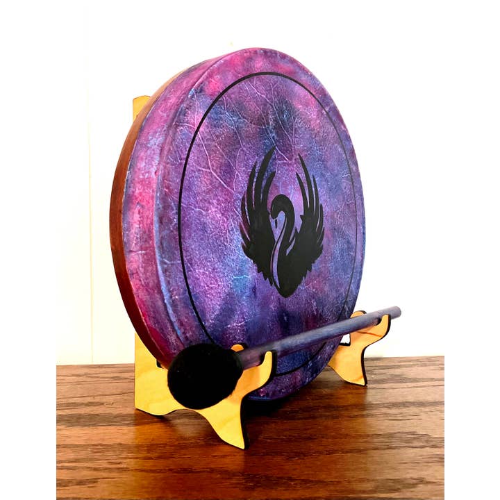 inRhythm - Vendita all'ingrosso Strumenti musicali - Tamburo Shamanic Swan Frame con espositore illuminato1