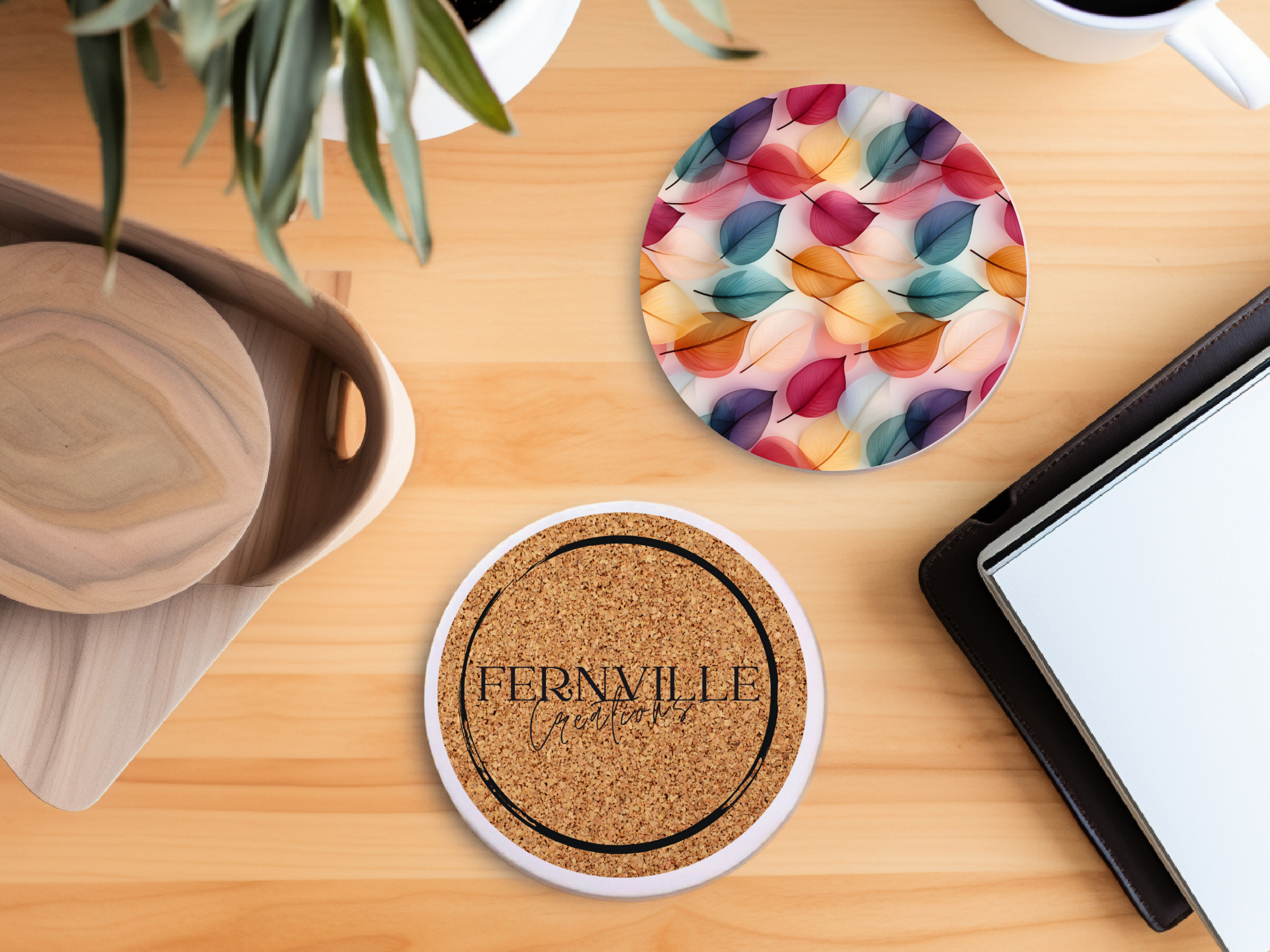 Fernville Creations - Wholesale Coasters - Leaves Coaster, Nature Lover Gift, Nature Inspired Decor4