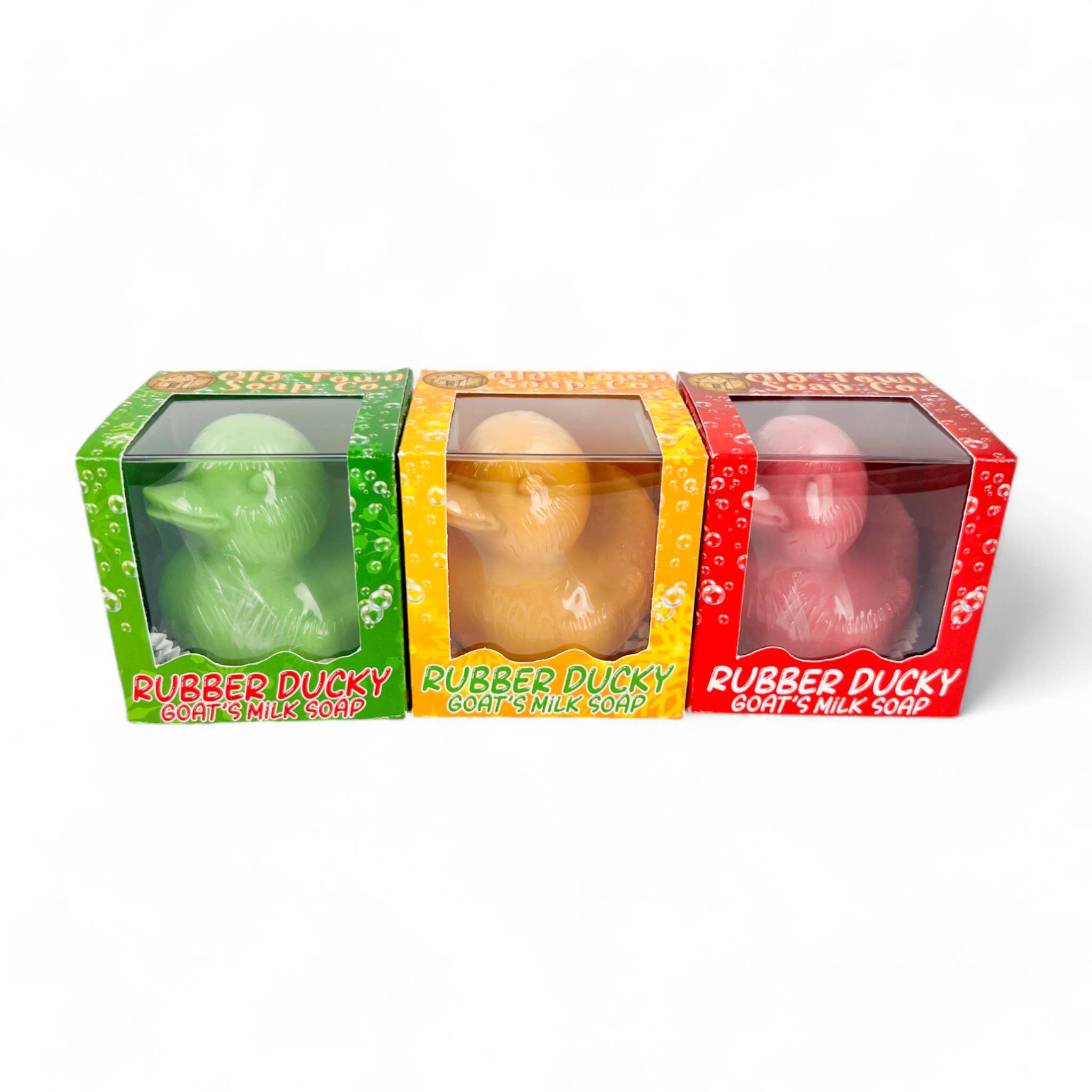 Old Town Soap Co. – wholesale Bar Soap – Box of 12 Christmas Rubber Ducky Goat's Milk Soaps21