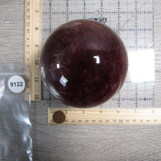 Keystone Crystals - Wholesale Spiritual Stone/Crystal - Strawberry Quartz Sphere Large Display Size2