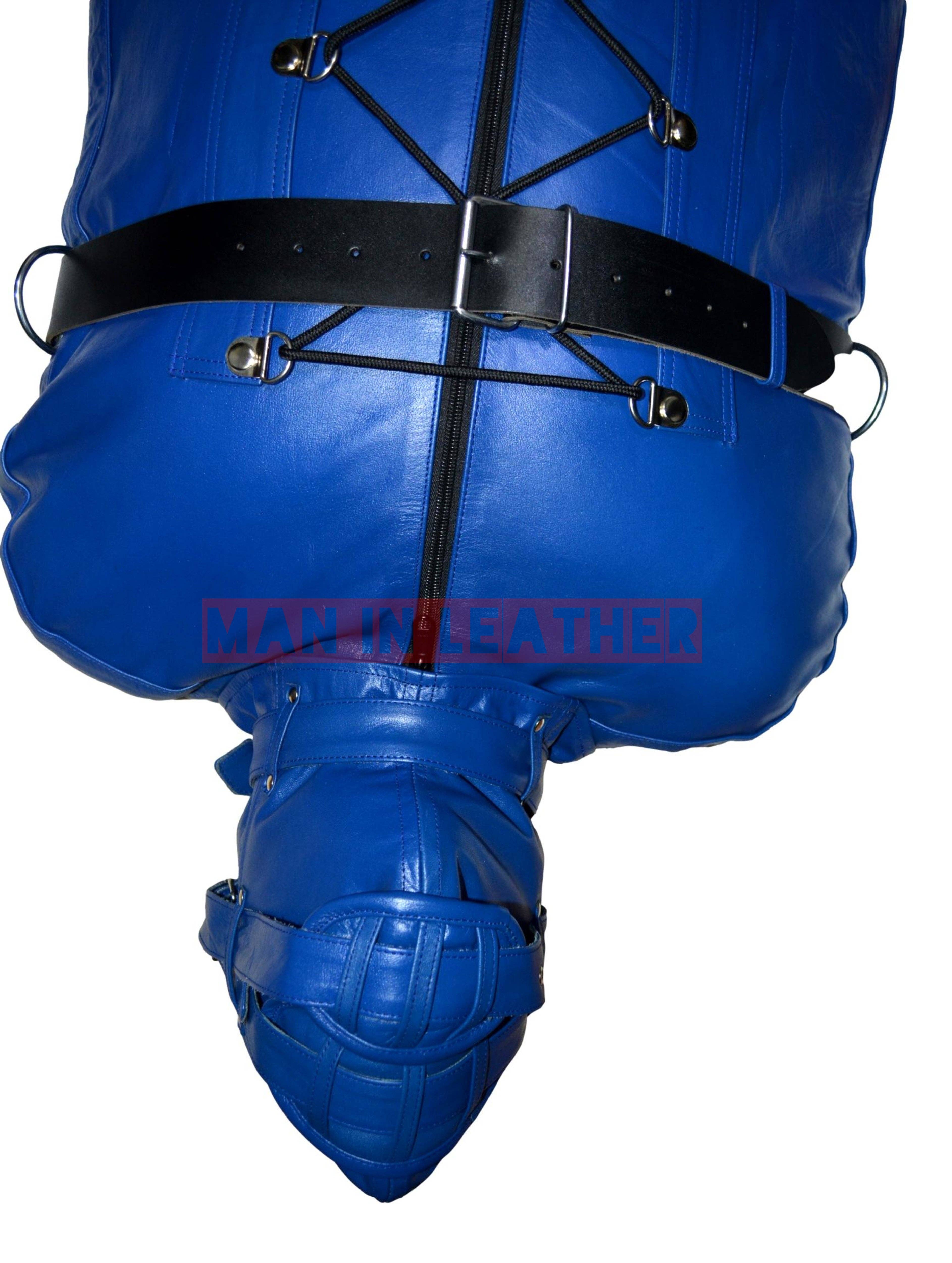 Meninleather - Vendita all'ingrosso Sacco nanna - Neonati - Borsa bondage Sacco a pelo in vera pelle di mucca con restrizioni Sacco a pelo in pelle premium8