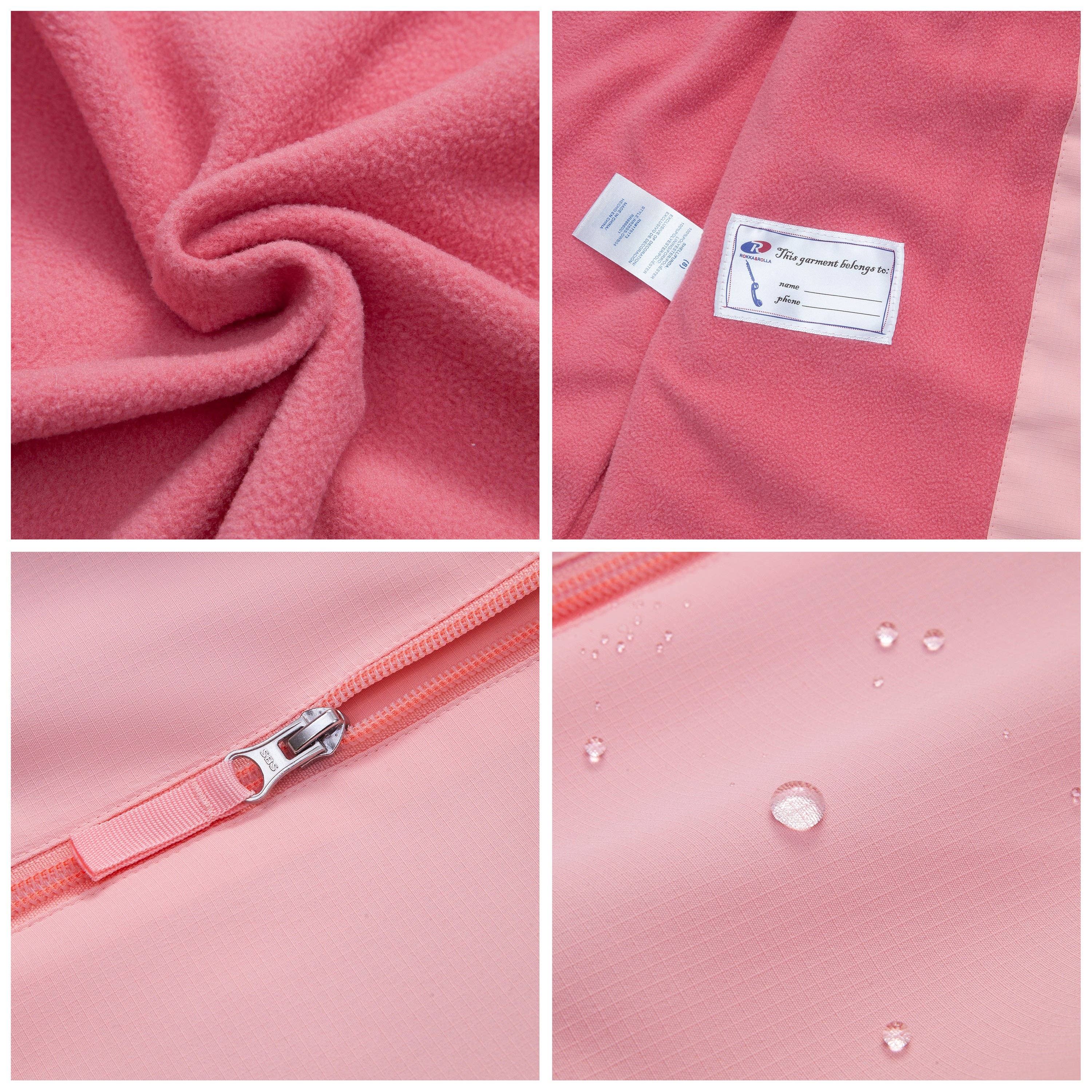 Rokka & Rolla - Wholesale Windbreaker - Kids - Girls' Ripstop Windbreaker Deluxe Jacket14