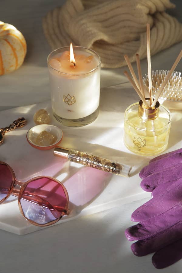 Aluminate Life - Wholesale Jar/Filled Candle - Recharge Citrine Crystal Essential Oil Scented Luxury Candle3