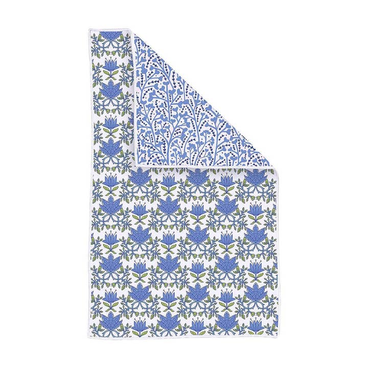 Pano de Cozinha Ecológico Azul Tilley por atacado de rockflowerpaper