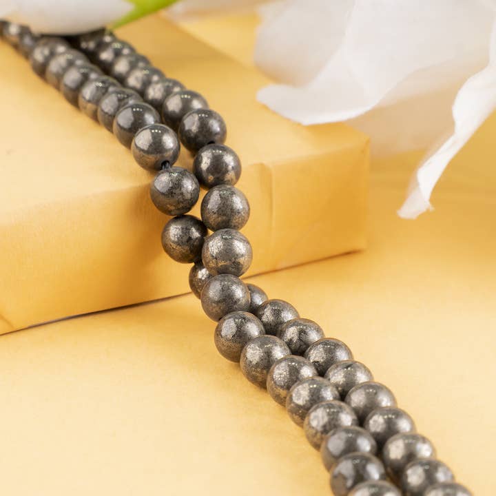 Contas de Joalharia de Cristal | Pirite | Contas de Pedras Preciosas de Cura por atacado de Soothing Crystals Beads