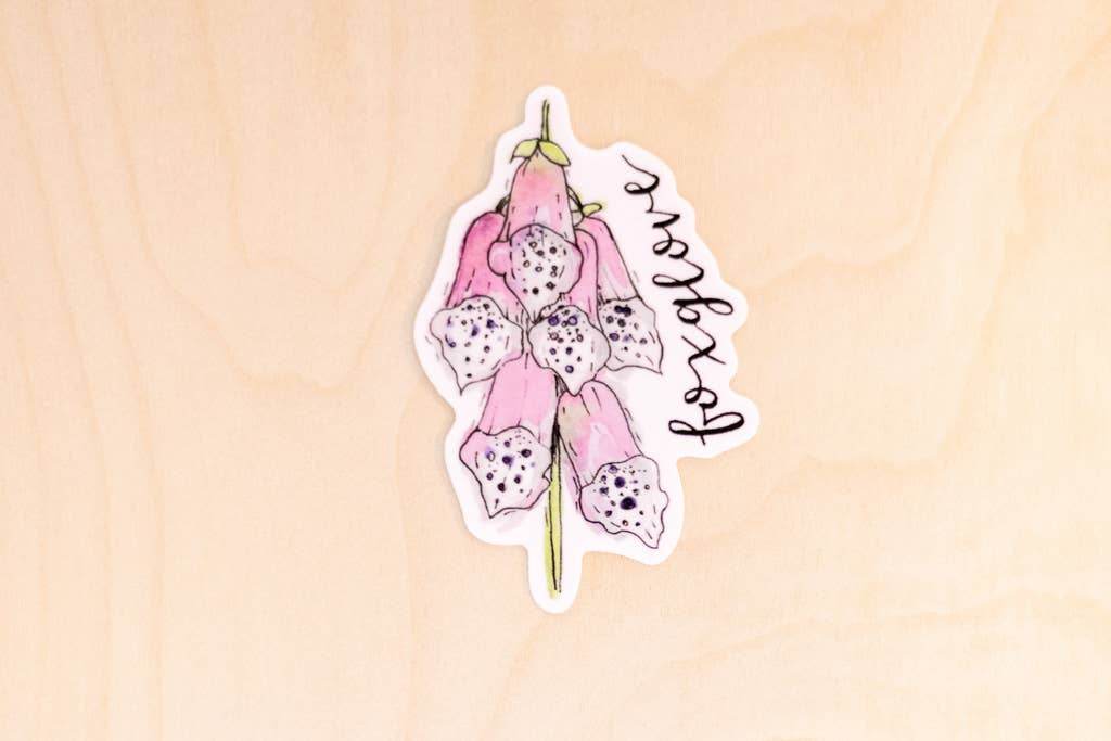 Kallos Ink - Wholesale Sticker - Foxglove Sticker