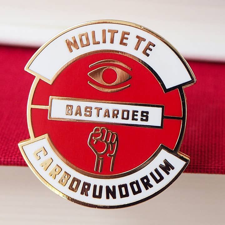 Nolite Te Bastardes Handmaid's Tale Pin Badge - Dystopian for wholesale by LiteraryEmporium