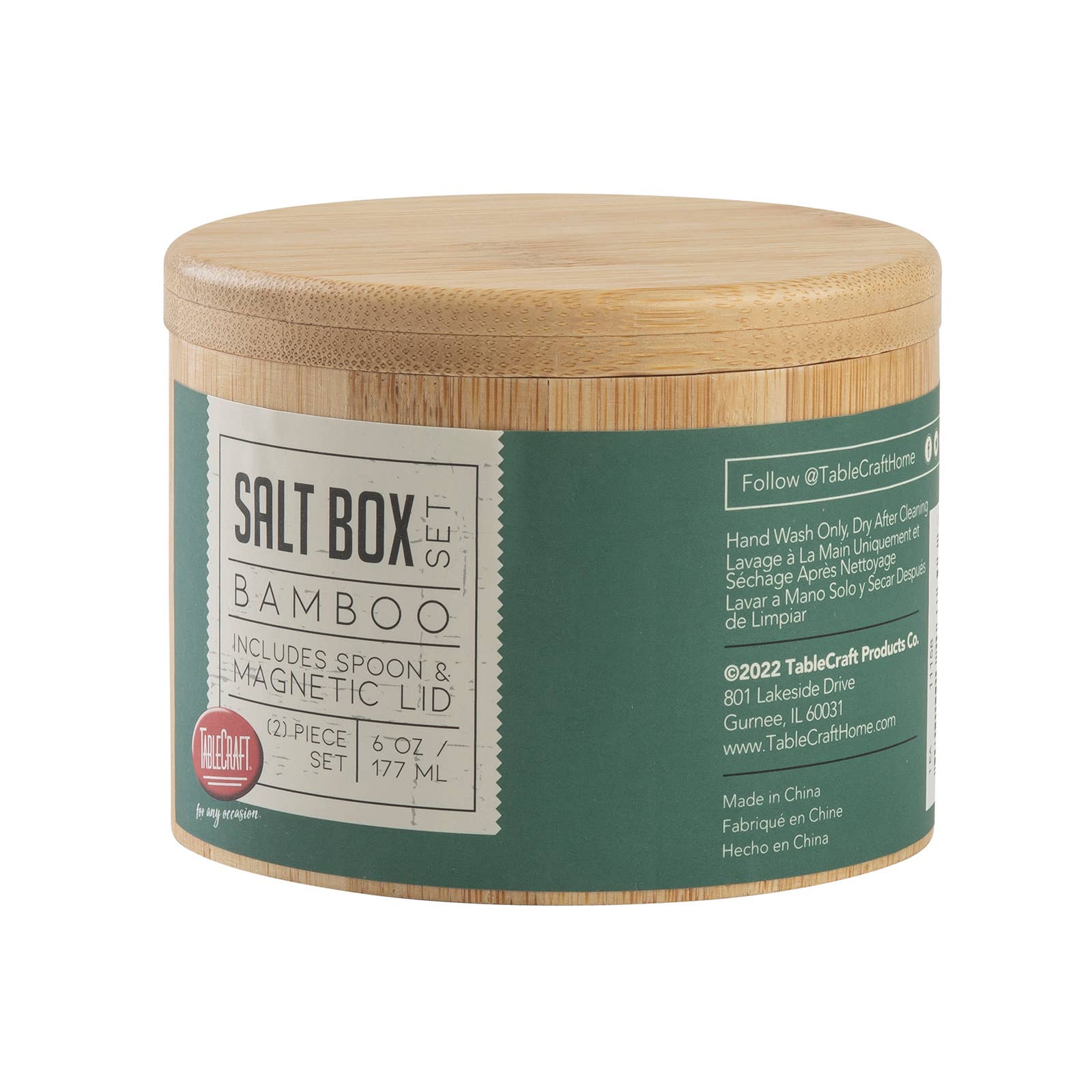 TableCraft Products Company - Wholesale Salt Mill - Salt Box with Spoon7