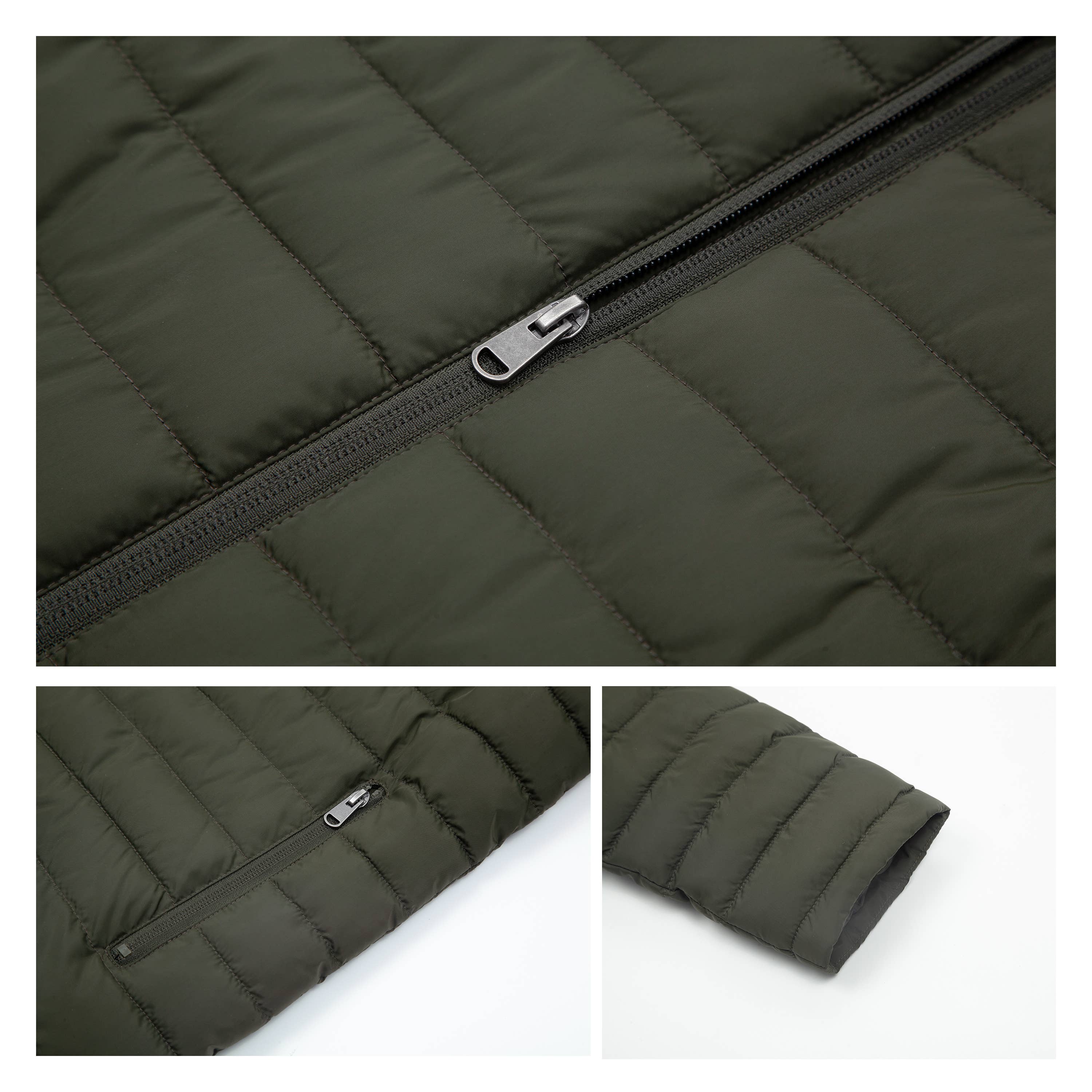 Rokka & Rolla - Wholesale Puffer Jacket - Men's - Men's Midweight Puffer Jacket Hooded Coat33