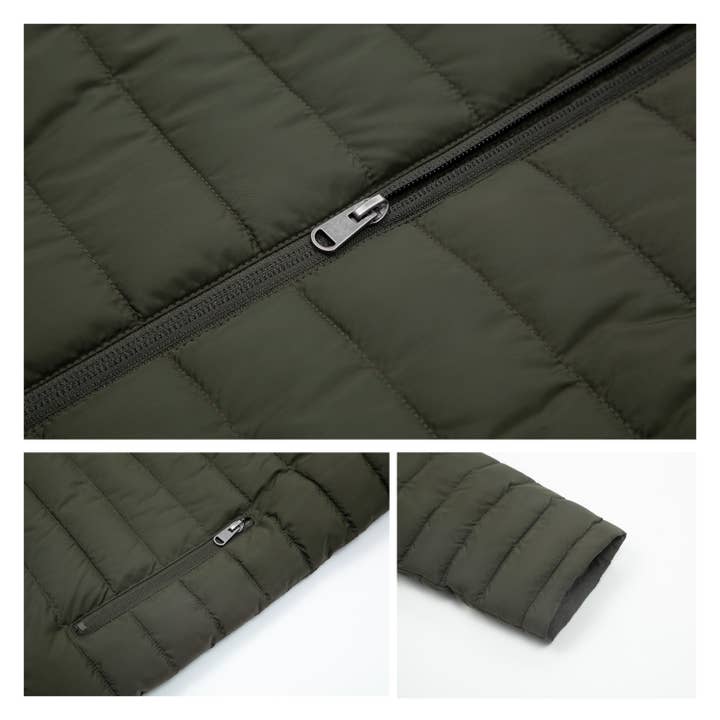 Rokka & Rolla - Wholesale Puffer Jacket - Men's - Men's Midweight Puffer Jacket Hooded Coat33