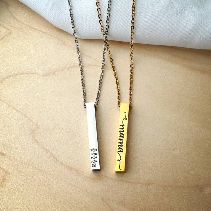 Keiza Vertical Bar Necklace for wholesale by Holly and Liz