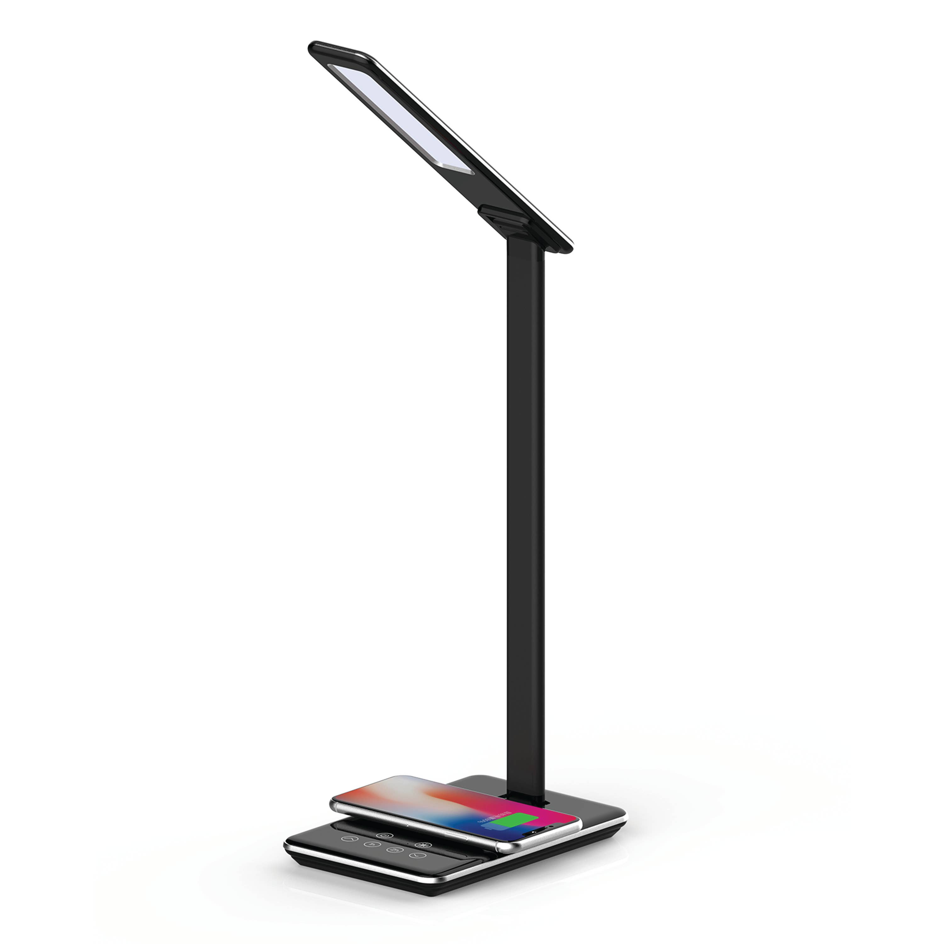 JupiterGear Home - Vente Lampes d'appoint/de bureau - Lampe de bureau LED Supersonic avec chargeur sans fil Qi0