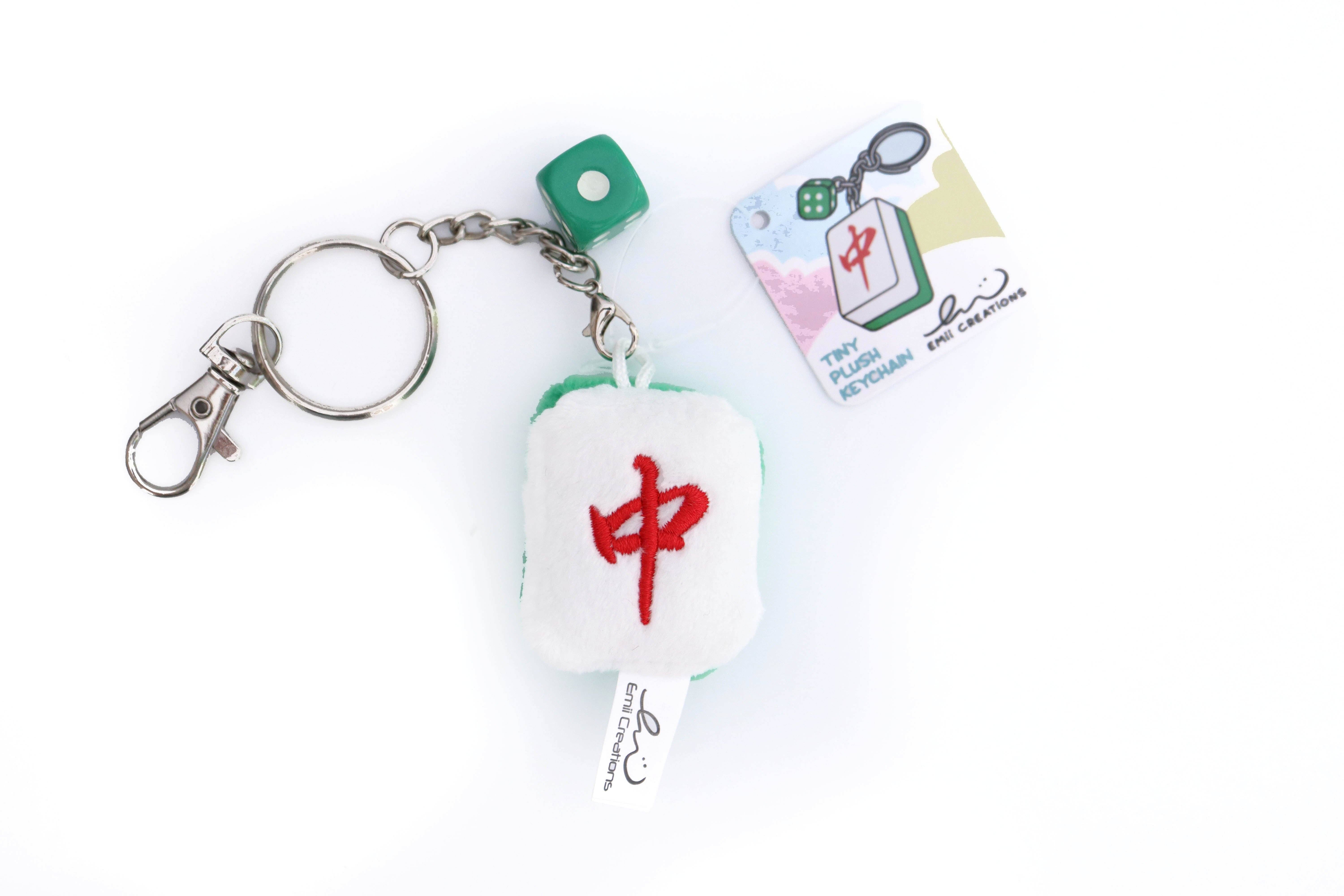 Emii Creations - Wholesale Keychain - Unisex - Tiny Mahjong Tile Plush Key & Bag Charm2