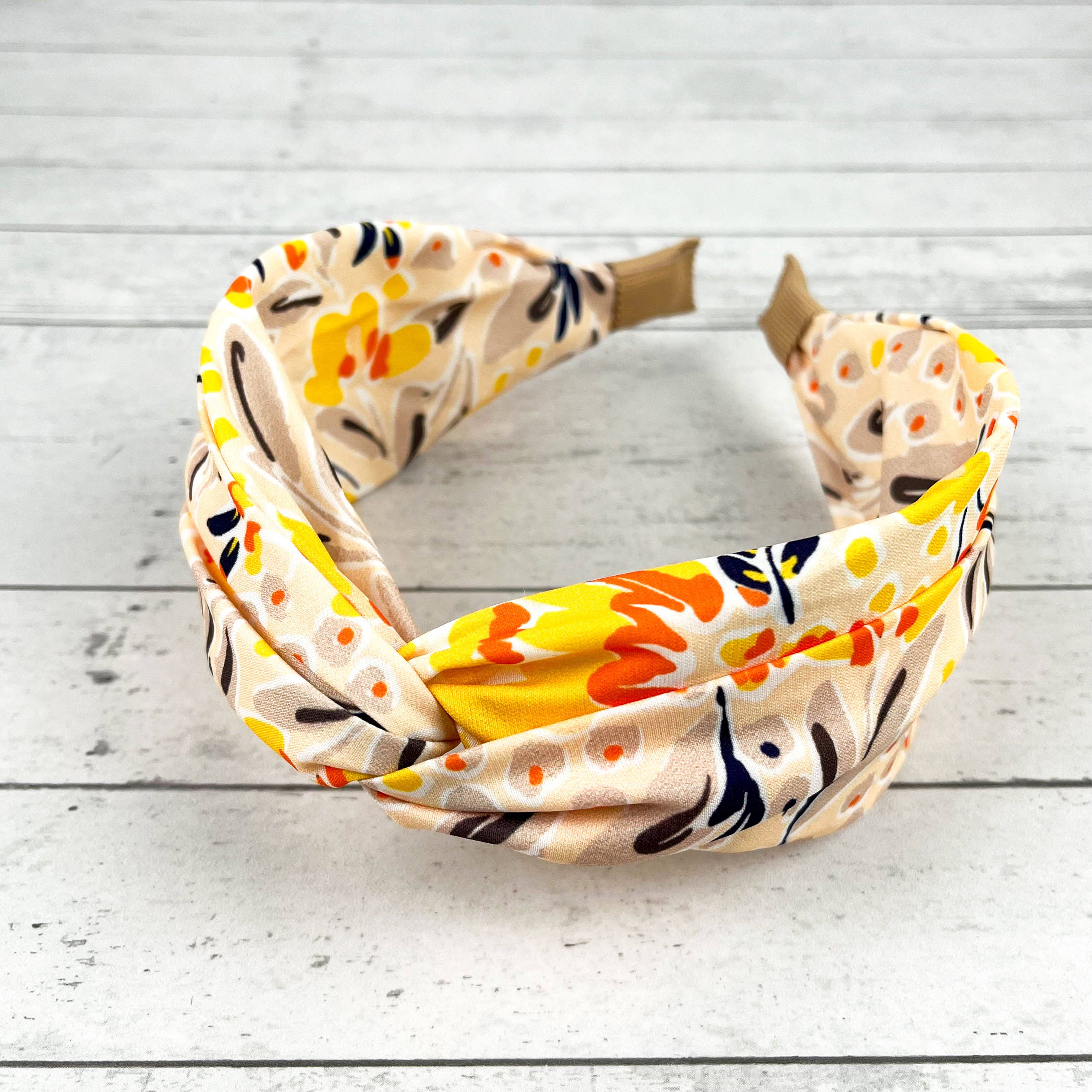 SoapElenGlen - Vente Bandeau – femme - Bandeau noué en chiffon vintage à fleurs3