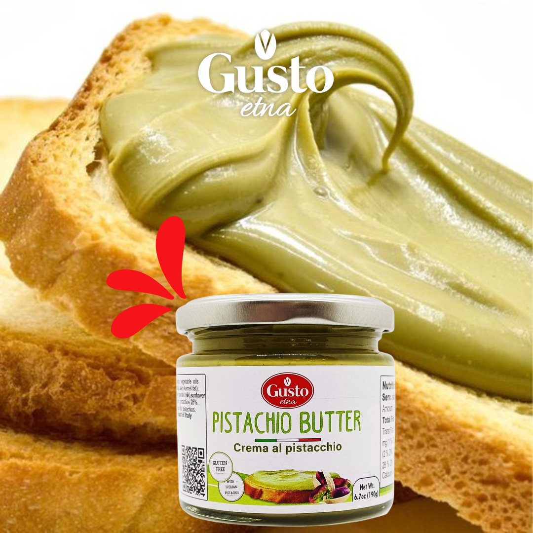 Wholesale Italian Food - Wholesale Nut Butter - Gusto Etna Pistachio Cream Butter - 28% Pistachio , 6.7 oz (190g)7