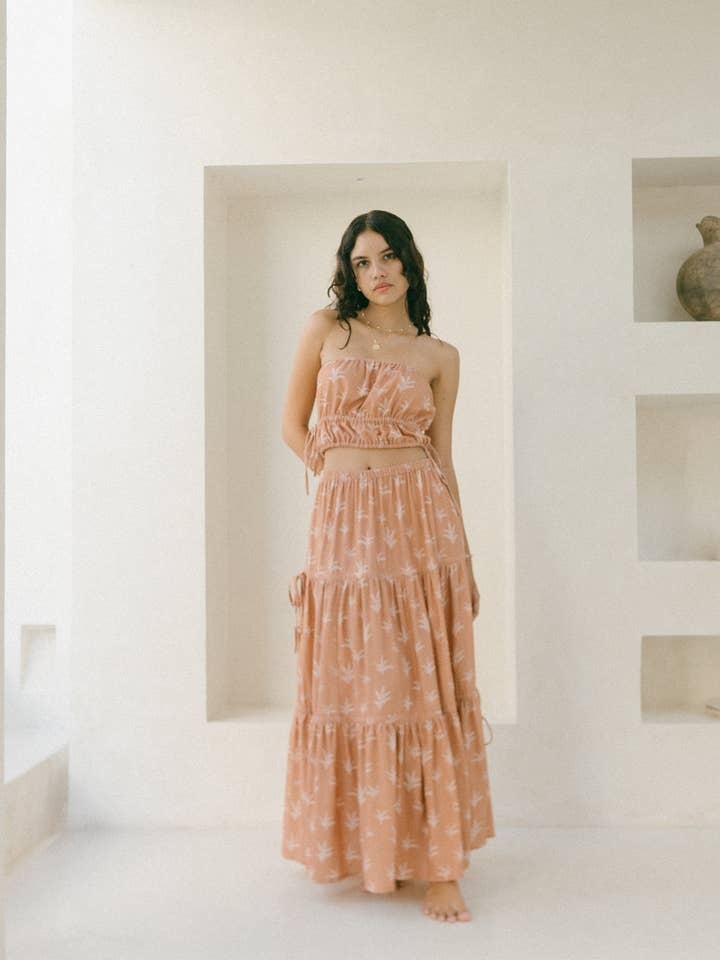 Falda Maxi Aliya para venta al por mayor de Malia The Label