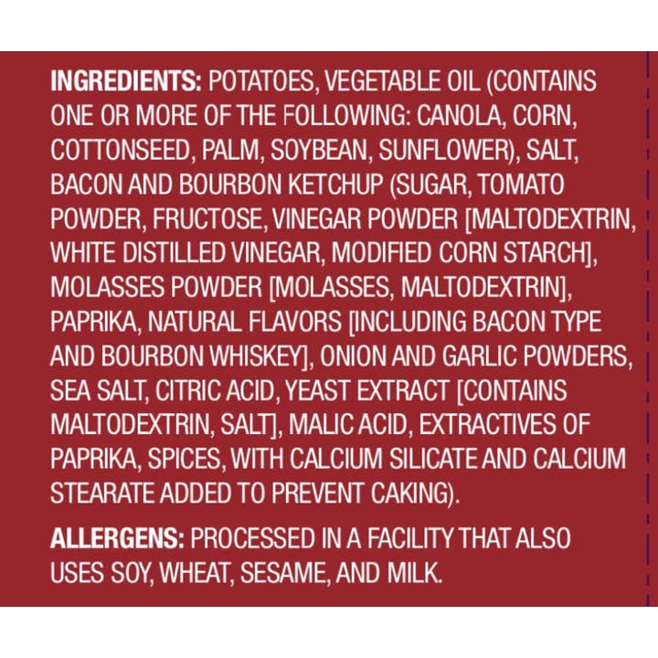 Cleveland Ketchup Co. - Vendita all'ingrosso Patatine - Patatine al Ketchup con Bacon e Bourbon