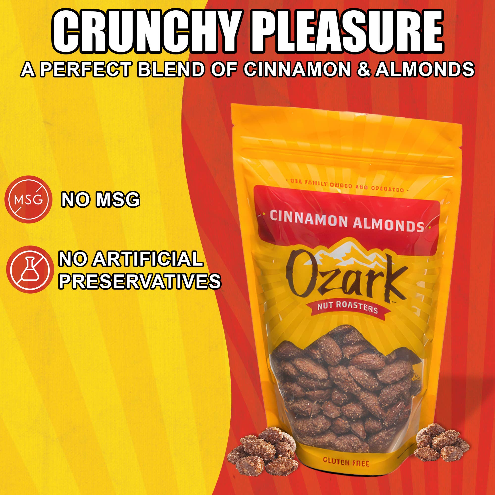 Ozark Nut Roasters - Wholesale Nuts - Bulk - Cinnamon Almonds2
