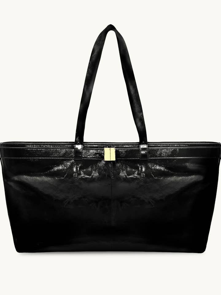 The Esme Crinkle Patent Bag for wholesale by Apatchy London