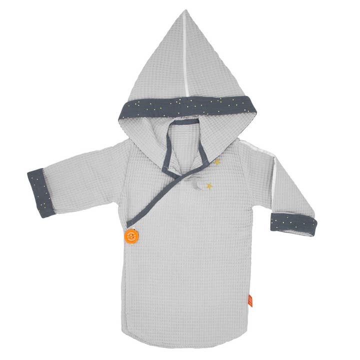 Kimono children's bathrobe - Grey for wholesale by L'Oiseau Bateau