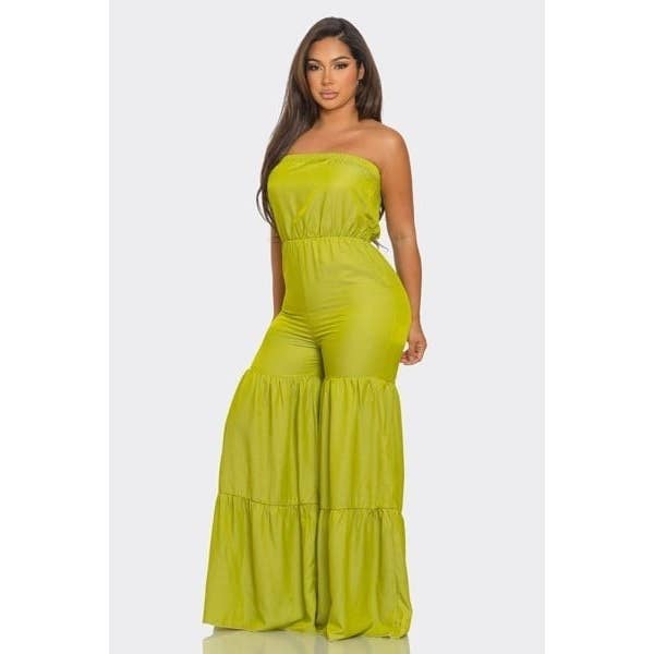 DORCAS - Wholesale Jumpsuit - Women's - JUMPSUIT RUFFLE HEM5