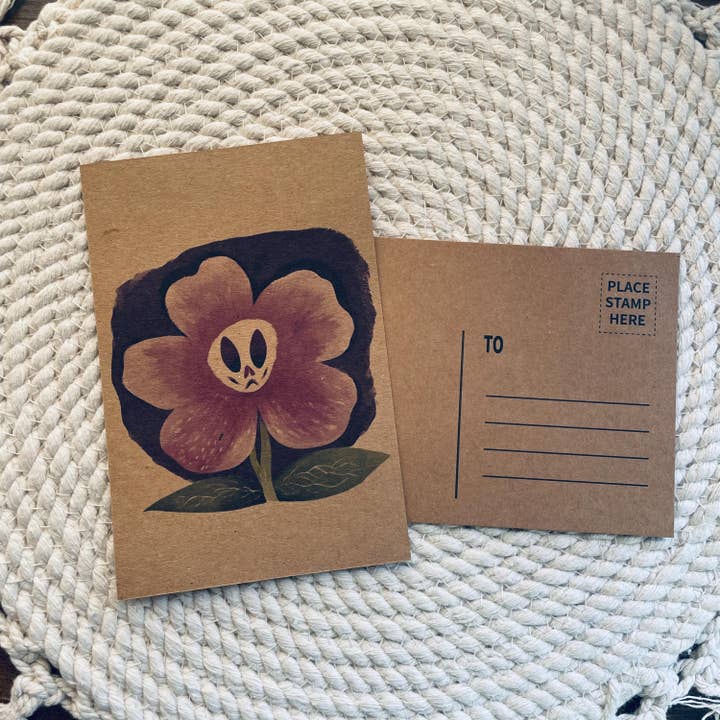 Cryptic Paper Co. - Wholesale Postcard Set - Fantasy Flower Watercolor Postcard Set of 43