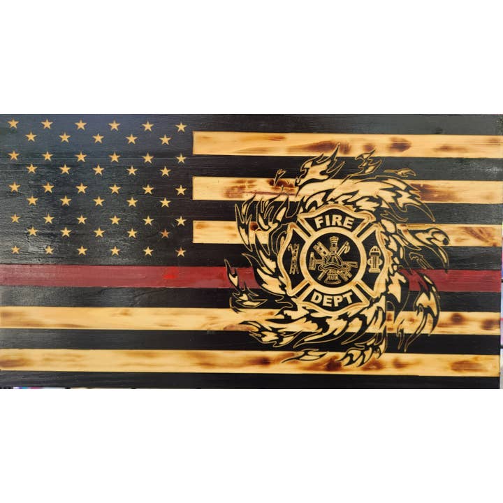 Flaming Maltese Cross Flag for wholesale by Tango Down Designs