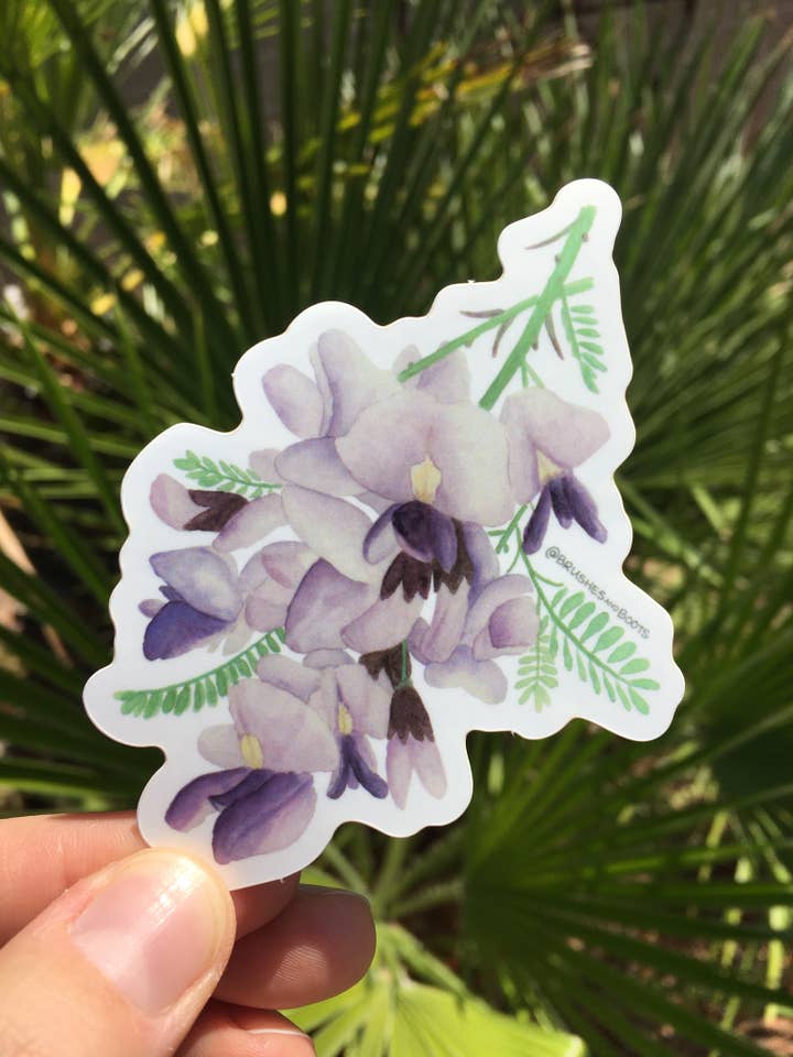 Ironwood Tree Bloom Vinyl Sticker for wholesale by Brushes and Boots