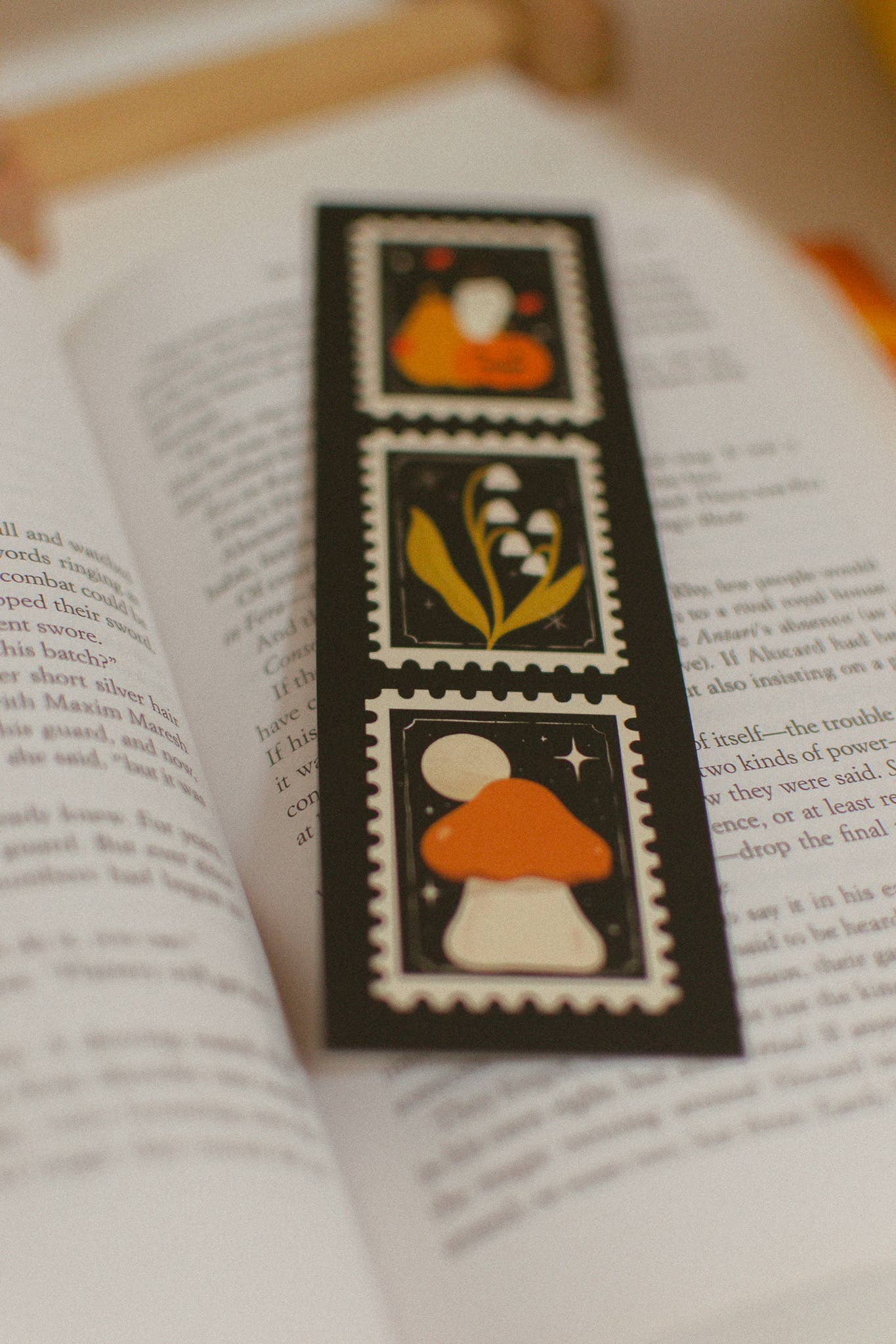 Brush + Bird Paper Co. - Wholesale Bookmark - Cute Autumn Stamp Bookmark | Soft Touch Matte Finish6
