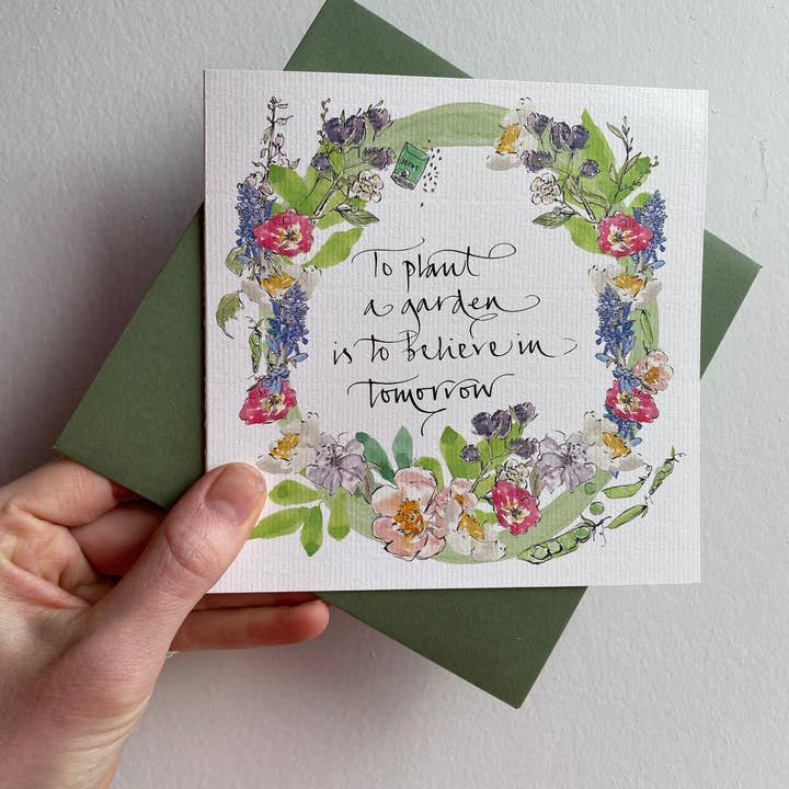 Edinburgh Letters – wholesale Everyday greeting card – Positive Gardening Greeting Card1