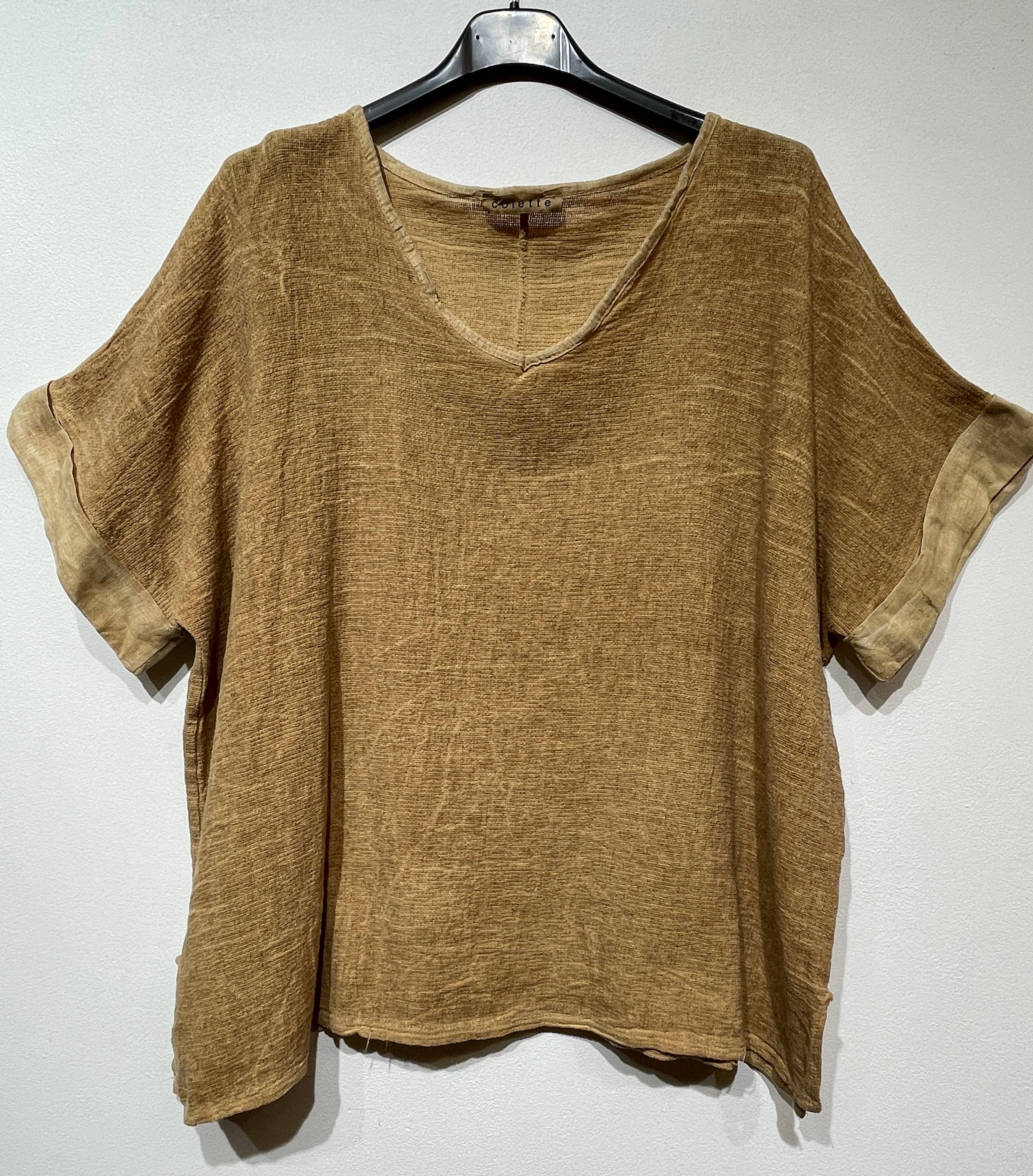 LINEN & COTTON HOUSE – Blusa - Mulher por atacado – Camisa de algodão e linho tamanho único27