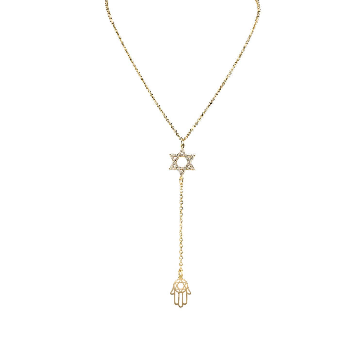 Love, Lisa – Großhandel Y- & Lasso-Halsketten – Emily Davidstern-Lariat-Halskette0