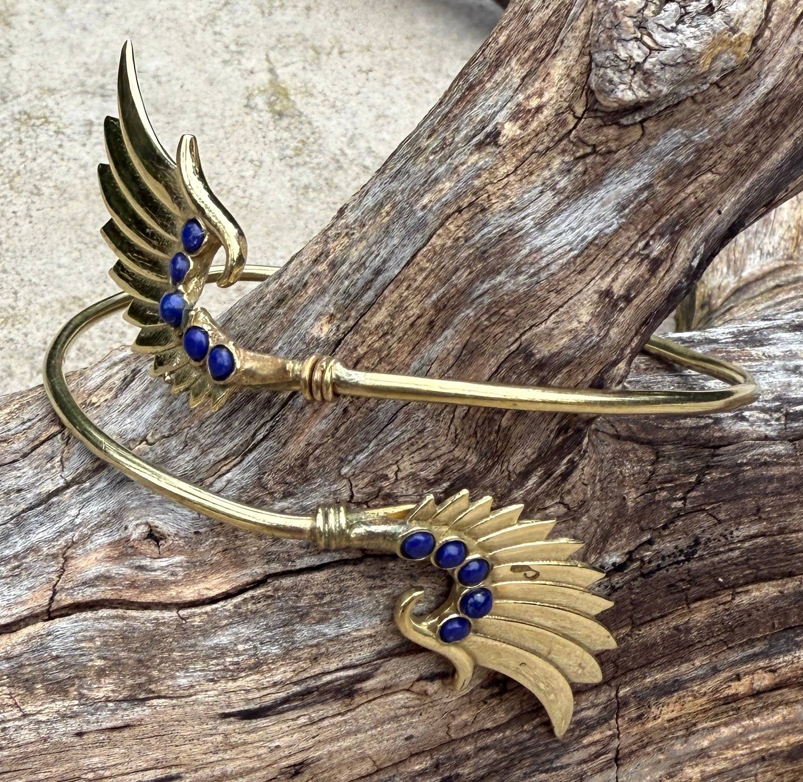 Lungta Imports - Wholesale Cuff Bracelet - Arm Cuff Bracelet Armlet Armband With Stones Angel Wings10