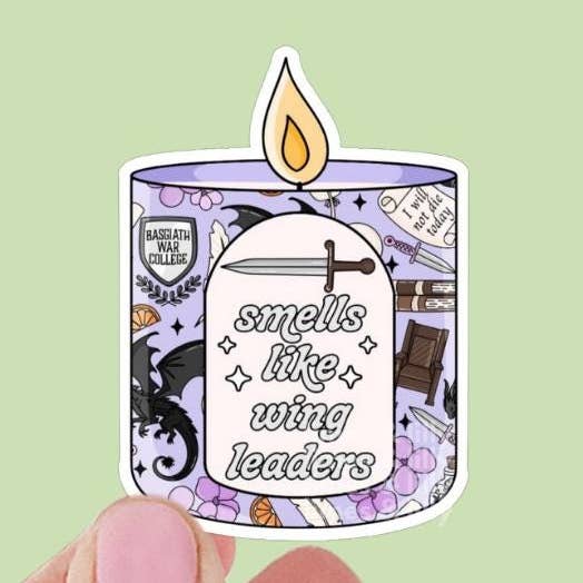Ruikt als Wing Leaders Kaars Vinyl Sticker voor wholesale door Limes & Lilly
