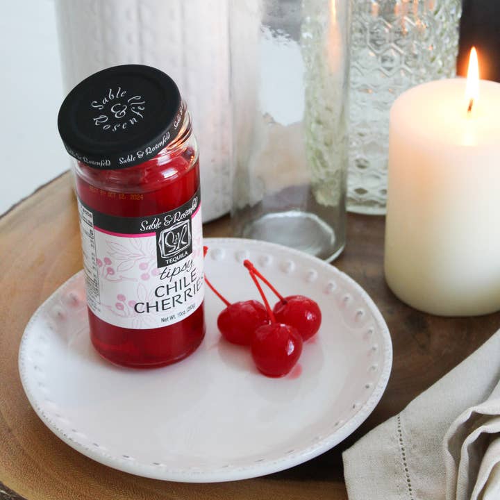 Sable and Rosenfeld est.1970 - Wholesale Cocktail Mix/Syrup - Sable & Rosenfeld Tequila Tipsy Chile Cherries 10 oz / 63