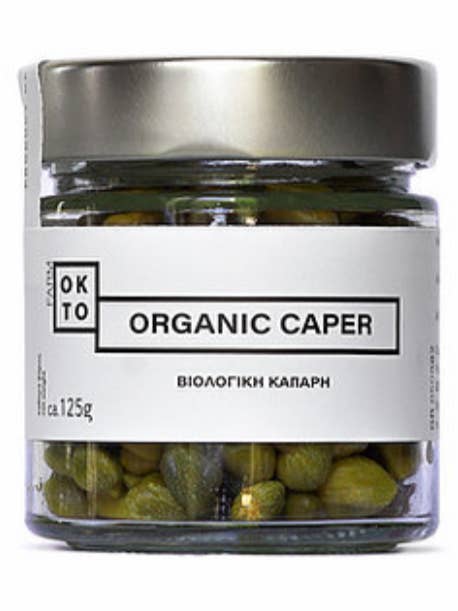 Økologiske kapers i salt fra Mesologgi 125 g for engroshandel hos Olive Oil from the Sea