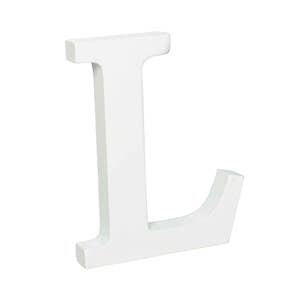 White Wood Letters 3 Inch, Wood Letters for DIY, Party Projects (Q)