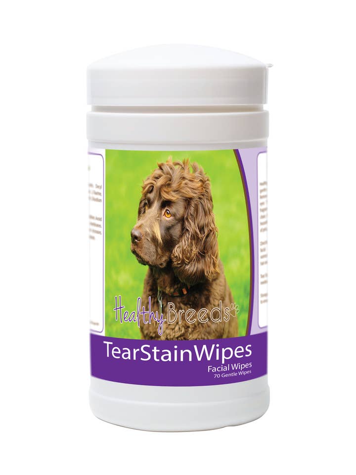 Healthy Breeds Boykin Spaniel Tear Stain Wipes 70 Count for wholesale by Healthy Breeds