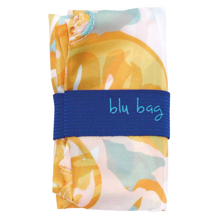 rockflowerpaper - Wholesale Grocery/Shopping Bag - LEMON SLICES blu Bag Reusable Shopper Tote