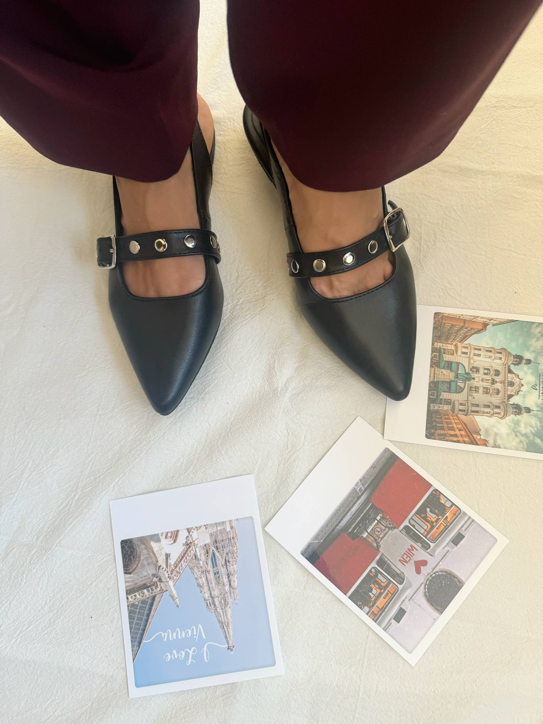 Christina Christi - Wholesale Muiltjes - Dames - Muiltjes voor dames, Zwarte leren muiltjes, Muiltjes met studs, Muiltjes voor dames6