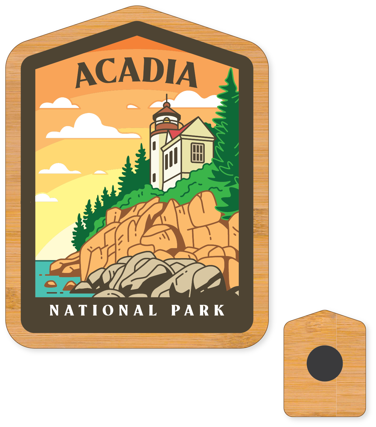 Morris Magnets - Wholesale Magnet - Magnet - Acadia HD Badge3