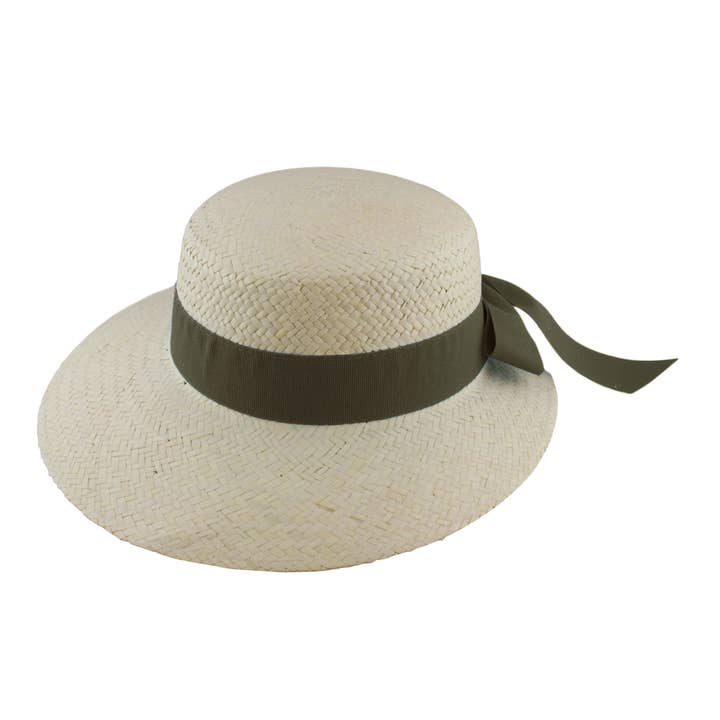 M BY FLECHET - Wholesale Straw Hat - Women's - STRAW HAT WITH RIBBON - 2ES21