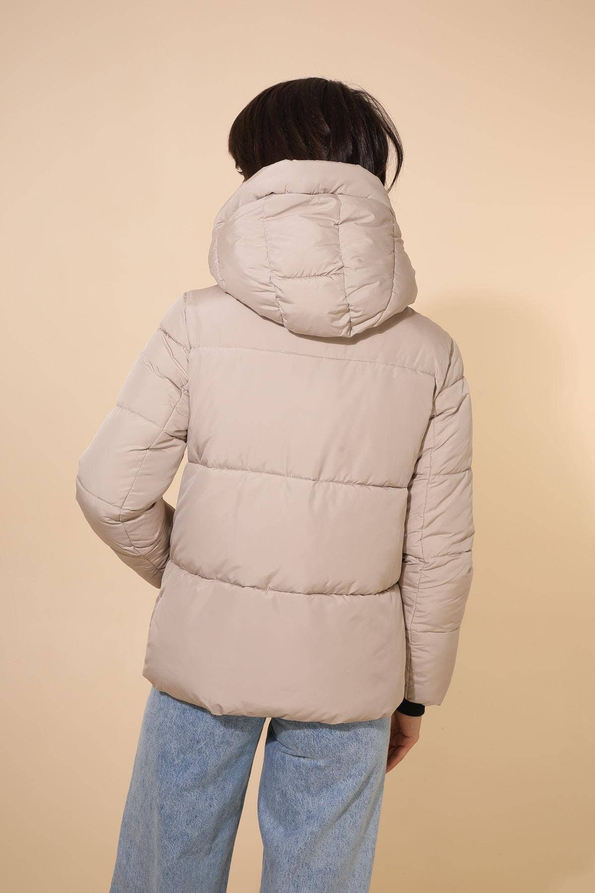 Attrait Paris - Wholesale Puffer Jacket - Women's - Short hooded jacket with side edges15