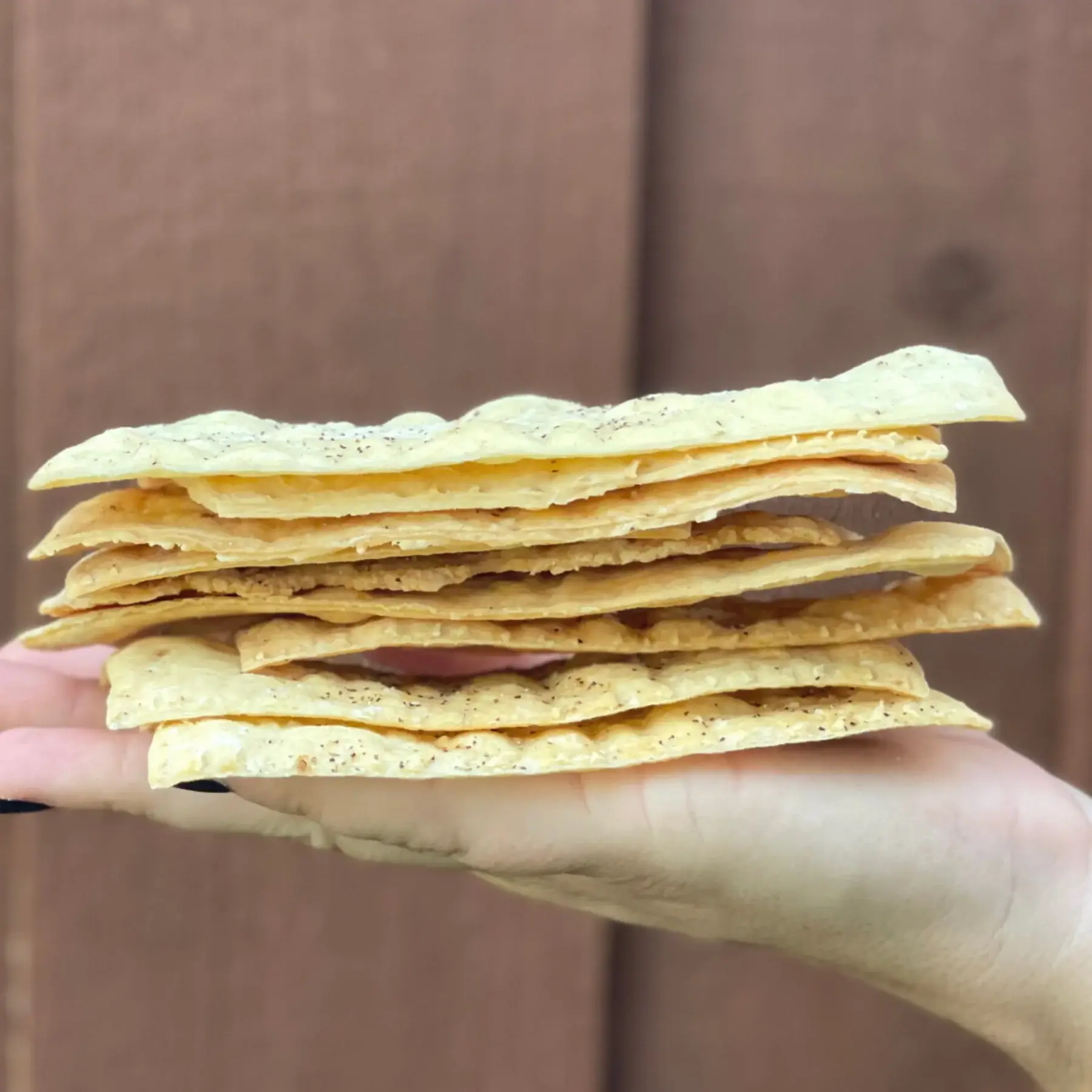 Jennifer's Homemade - Wholesale Crackers - Foodservice Salt & Pepper Flatbread by the Pound1