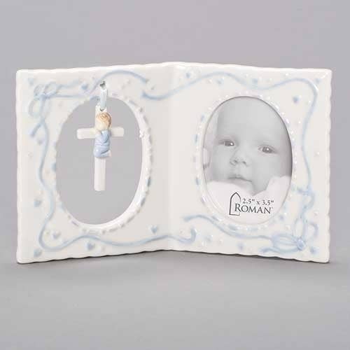 Boy Frame w/Cross (2.5x3.5) for wholesale by Roman
