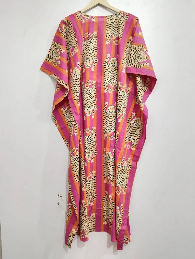 Bhawana Handicrafts - Wholesale Kaftan - Women's - Traditional Cotton Summer Kaftan Long Dress 1