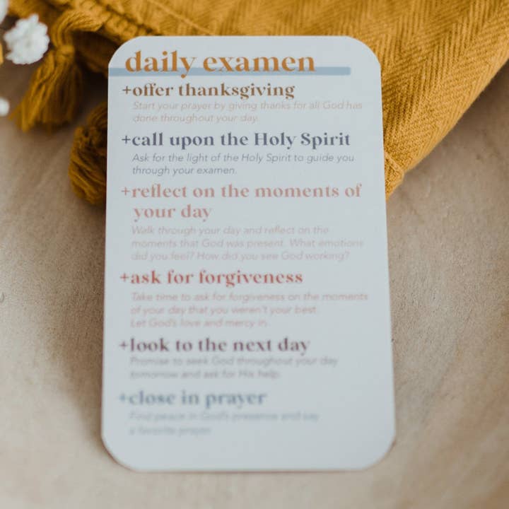 Abundance of Grace - Wholesale Religious Card - Daily Examen Prayer Card