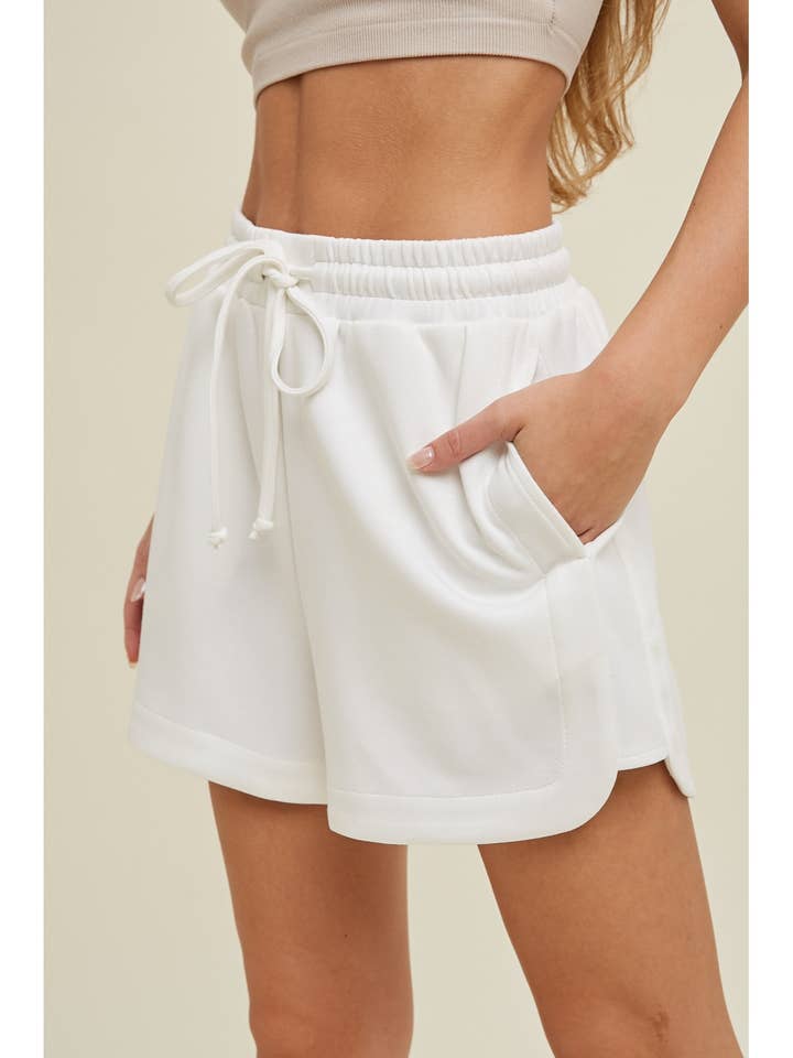 Wishlist Apparel – Calções – Mulher por atacado – CALÇÕES DE MERGULHO COM CORDÃO COM DETALHE LATERAL/WL24-8656B9