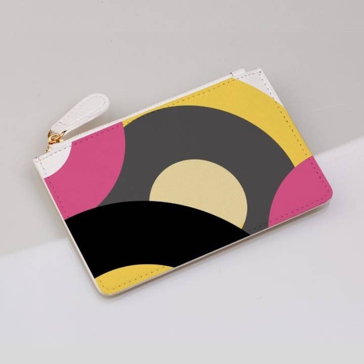 Pink Retro Records Coin Purse for wholesale by LanRetro