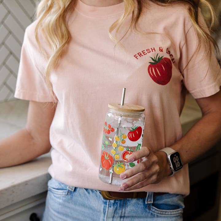 Paper Farm Press - Wholesale Drinking Glass/Cup - Tomato Vine Glass Can3